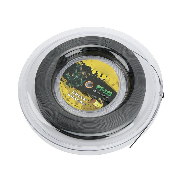 Tennis String, Super Single Fiber Tennis Racquet String Reel 200m Double Ribbed Design Polyester For Training Yellow,Black,Gray,White