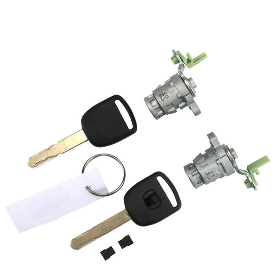 3mirrors Door Lock Cylinder L&R w/ 2 Keys Compatible with Honda 98-02 Accord, 01-05 Civic, 99-04 Odyssey, 00-09 S2000, 72185-S9A-013