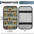 thumbnail image 5 of Yuyamidu Sunflower Car Armrest Pad Cover Aztec Center Console Cover for Car Flannel Auto Center Console Pad Anti-Scratch Arm Rest Cover Accessories for Most Cars SUVs Trucks, 5 of 7