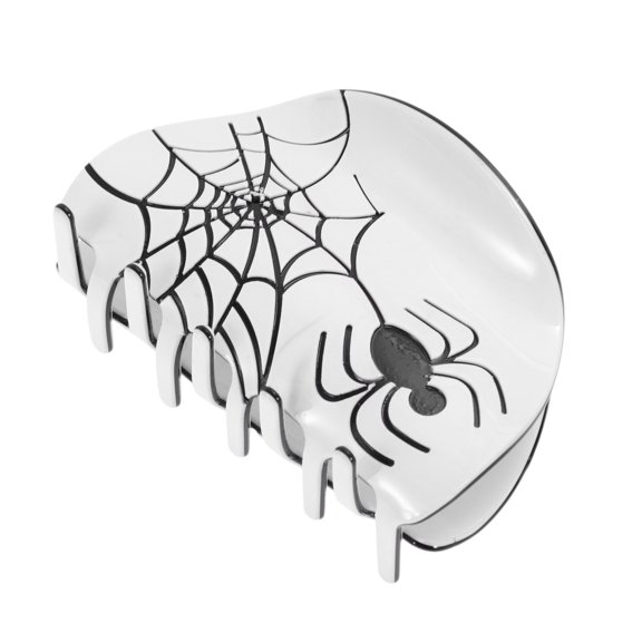 Unique Bargains 1 Pc Claw Clip Halloween Animal Hair Clip for Women Black White