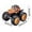 Orange, variant on 360° Rotating Stunt Friction Toy Car for Kids - Colorful Graffiti Push & Go Truck with Lifelike Body Wave, Durable ABS Plastic, All-Terrain Wheels - Indoor/Outdoor Play (9.5x8cm)