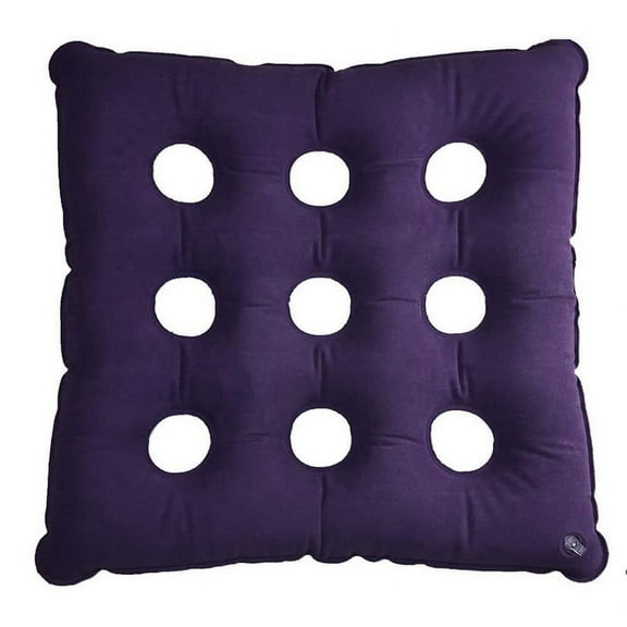 Air Inflatable Seat Cushion 17"x17" Plastic, Coccyx Seat Cushion for Bariatric,Wheelchair, Office Chair. Medical Cushion Helps Relieve Tailbone, Sciatica Pain and Back Support