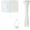 WHITE, variant on 160pcs Zip Tie Mounts Self-Adhesive Backing Cable Organizer Management Clips Wall Anchors for Secure Wire Holding Light fixation