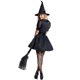thumbnail image 4 of Carnaval Halloween señora clásico disfraz de bruja negra lindo tutú de tul hechicera juego de rol Cosplay vestido de fiesta elegante, 4 of 5