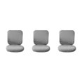 thumbnail image 2 of Baohd Computer Chair Cover Swivel Chair Cover Rotating for Chair Gray Backrest + Cushion Cover 3Set, 2 of 6