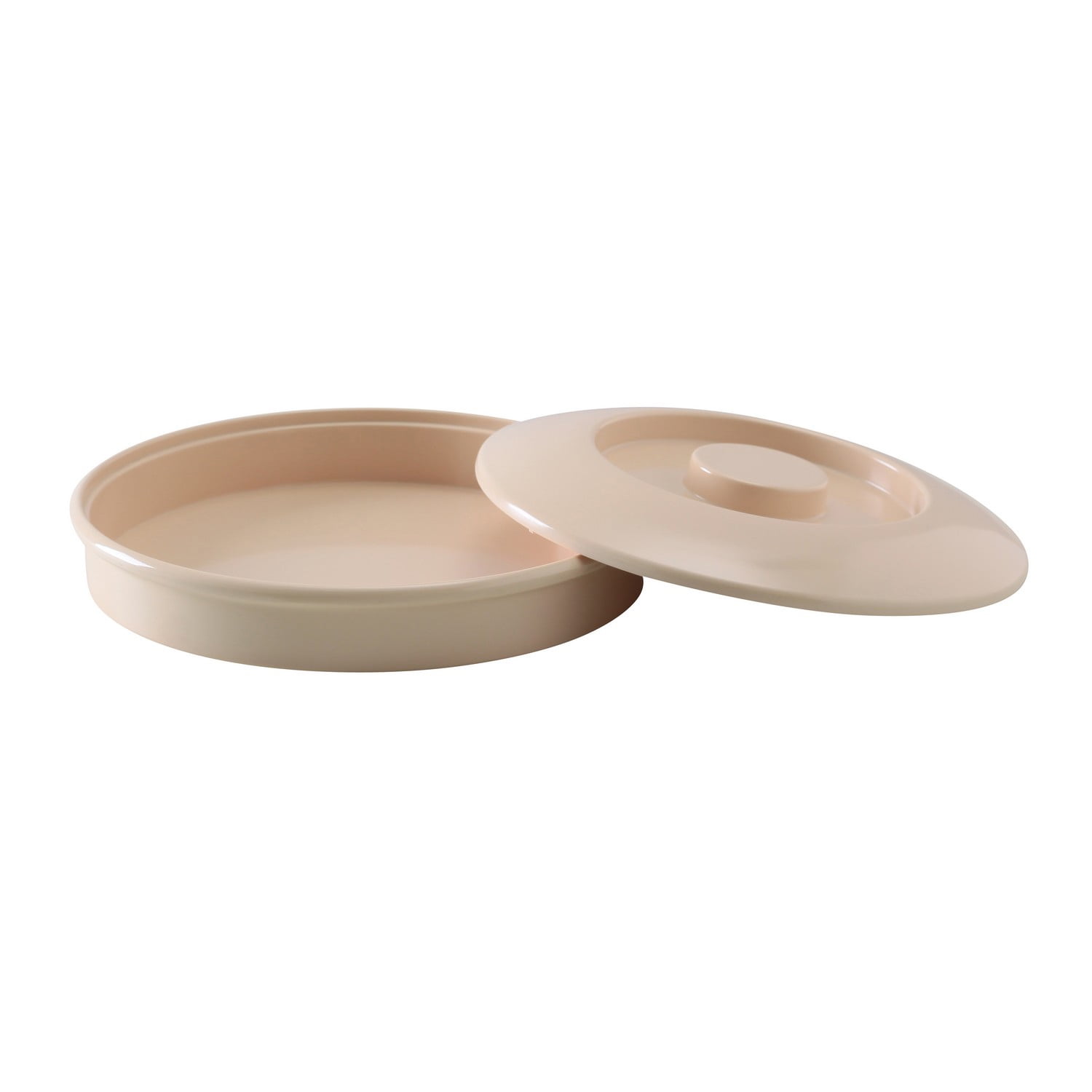 Nessico, Round Tortilla Server With Lid, 8 1/4"Dia., Melamine, Tan,Pack