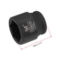 thumbnail image 2 of Uxcell 3/4" Drive 36mm 6-Point CR-MO Steel Shallow Impact Socket, 2 of 5