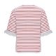 thumbnail image 5 of Tops de Cuello Redondo para las Mujeres Casual Color Sólido Hombro Manga Corta Suéter, Moda Ligera Blusa de Poliéster para Primavera Verano Diario, 5 of 5
