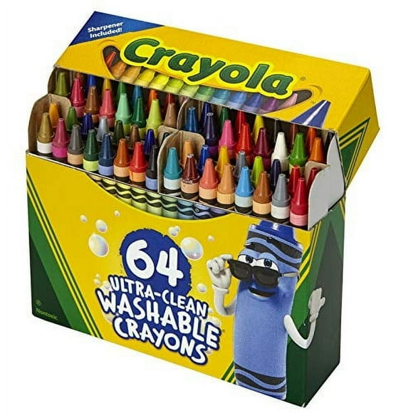 Crayones Crayola Ultra Clean Lavables 64 Unidades Con Afilador