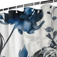 thumbnail image 3 of Unique Floral Blue and Grey Shower Curtains,Farmhouse Shower Curtains for Bathroom, Bath Shower Curtain Sets Waterproof Fabric Decor 72×72inch, 3 of 4