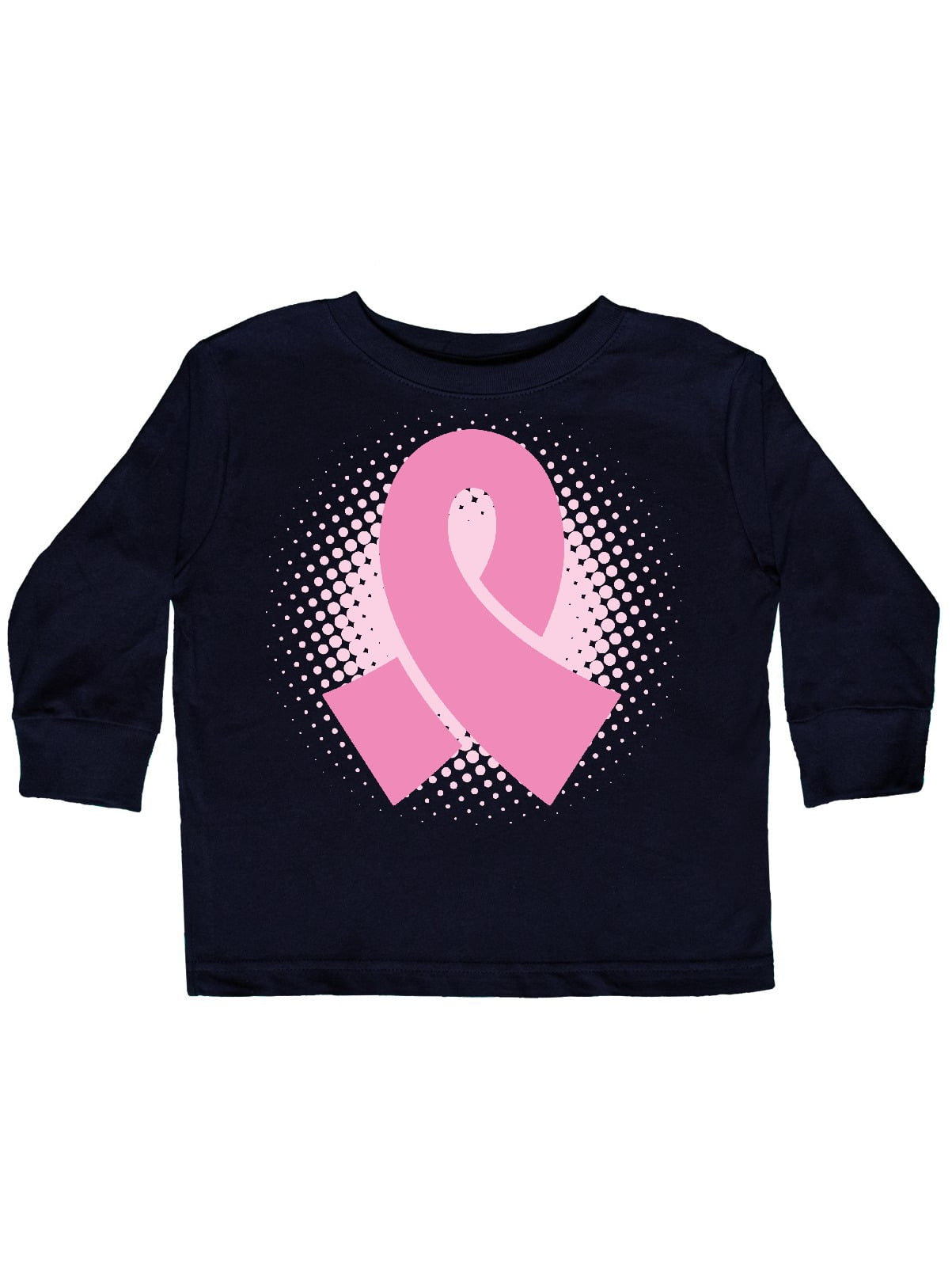 Pink Ribbon Breast Cancer Awarness Toddler Long Sleeve T-shirt 