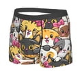 thumbnail image 2 of Fotbe Cute Cat Cartoon Men’s Total Support Pouch Boxer Briefs, X-Temp Cooling, Moisture-Wicking Underwear, Regular, Long-leg and Trunk-XX-Large, 2 of 9