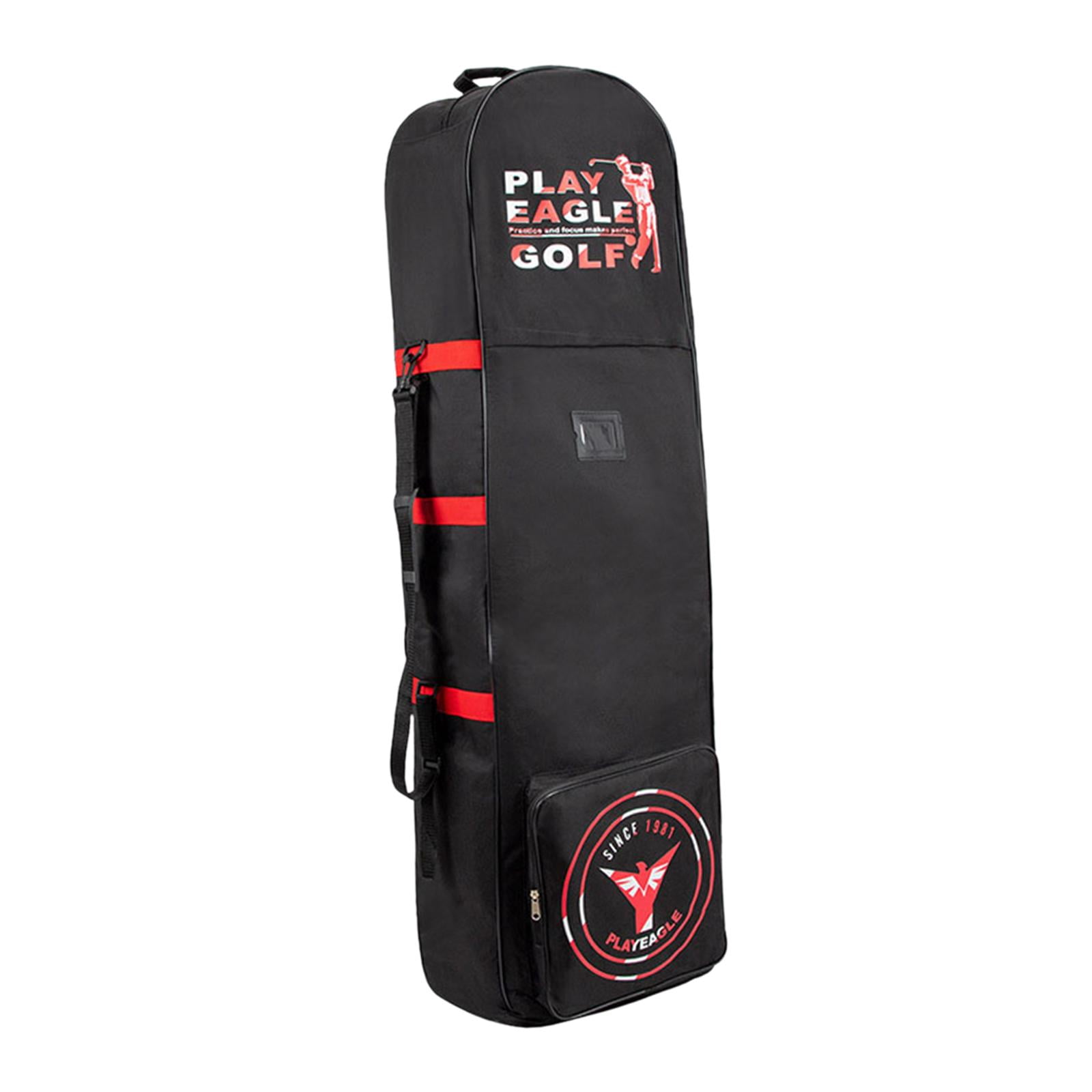 harayaa Airline Golf Travel Bag Golf Travel Cover Zipper Foldable Storage Bag Golf Clubs Red