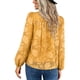 thumbnail image 3 of Txlixc Blusa de Manga Larga para Mujer, Blusa de Cuello Redondo con Botones en la Espalda con Patrón de Jacquard de Color Sólido, Tops de Calle de Ajuste Suelto Txlixc  Moda, 3 of 8