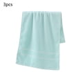 thumbnail image 4 of Vggrvlo 3PCS Basics Face Towels for Bathroom Fast Drying Premium Quality Flannel Face Cloths Green 14"X30", 4 of 6