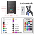 thumbnail image 6 of Battery Powered Uplights Rechargeable Par Can 6x18W RGBWA+UV LED Stage Lights, 6 of 8