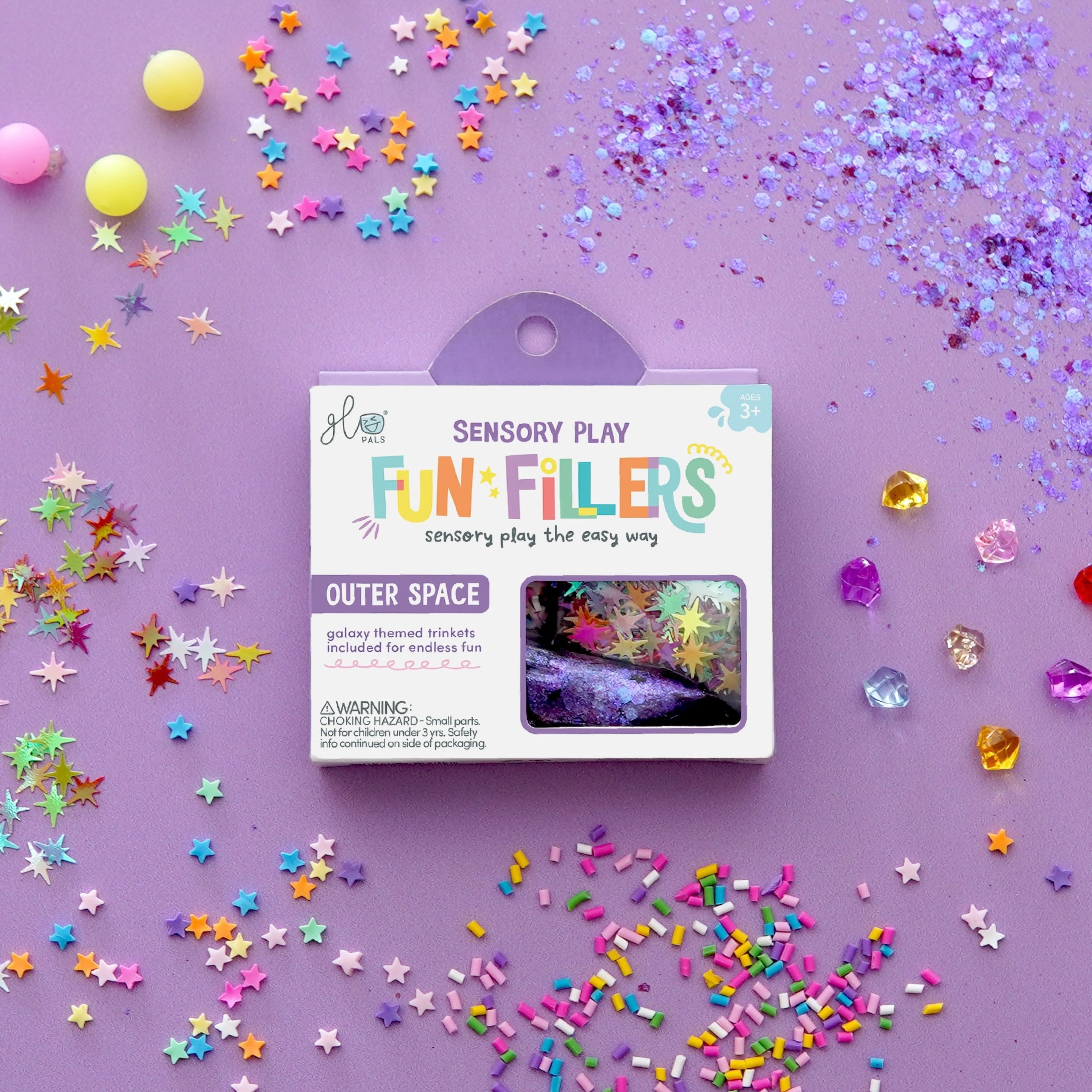 Fun Fillers Outer Space - DIY for Sensory jar or Sensory Bin project