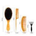 thumbnail image 3 of Peine de madera para el cabello, cepillo de masaje, cepillo de nailon para el cabello, Airbag, pe MABOTO Peine de peluquería, 3 of 7