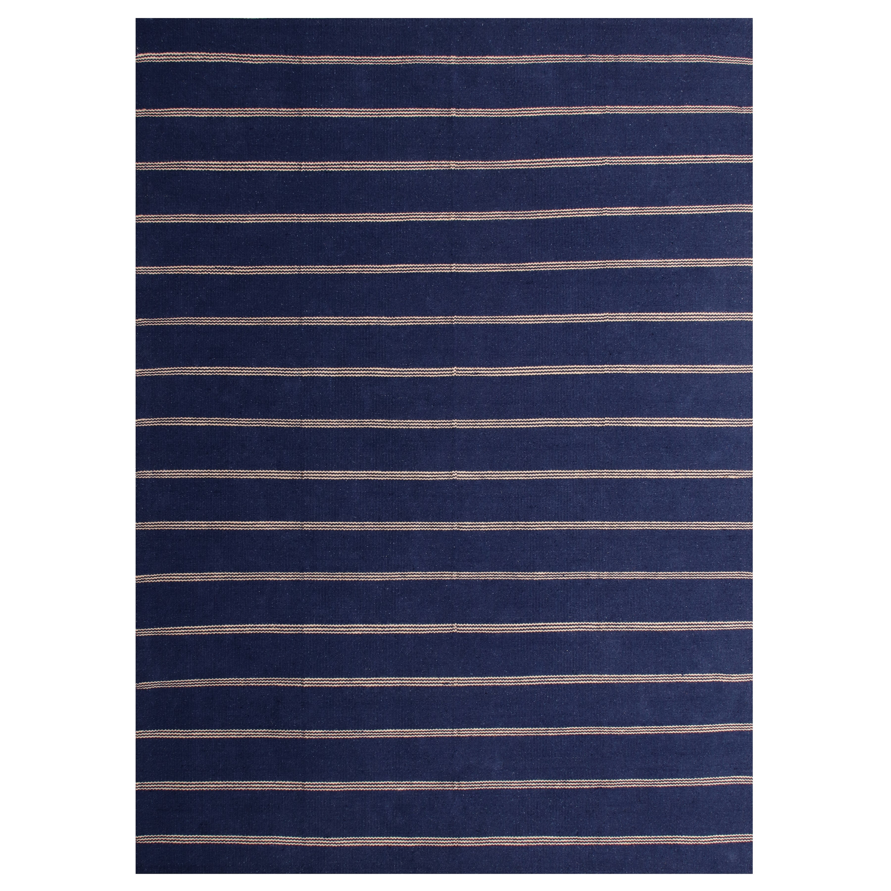Ox Bay Striped Hand-Made Area Rug, 12' x 9'