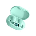 thumbnail image 1 of sweethay Compatibilidad con Bluetooth 5.0 Auriculares Estuche de carga en la oreja Pantalla LED Deportes Llamada manos libres Auricular con Cables de audio/vídeo Verde, 1 of 6