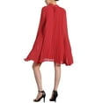 thumbnail image 3 of INSPIRE CHIC Chiffon Dresses for Women's Loose Flowy Cloak Sleeve Cape Pleated Dress, 3 of 6