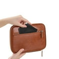 thumbnail image 5 of Travel Document Organizer，Family Passport Holder, Wallet for Women & Men,Premium Leather Travel Document Organizer for Women and Men,Travel Wallet for Credit Card(Brown, Medium), 5 of 7