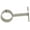 Brushed Steel, variant on Urbanest Ceiling & Wall Drapery Sconce Bracket – Heavy‑Duty Decorative Curtain Rod Holder, Fits 1" or 7/8″ Rods, Cast‑Metal Loop Design, Black