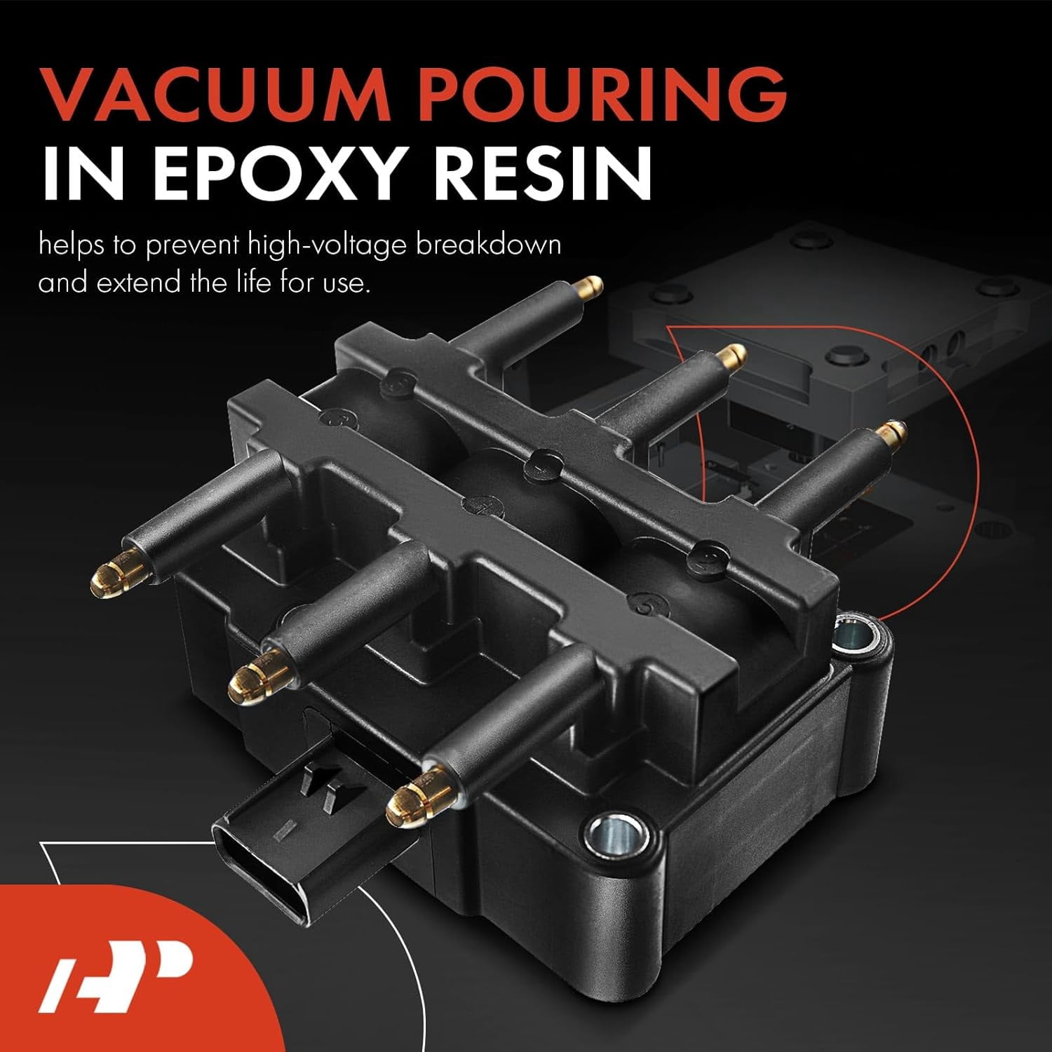 A-Premium Ignition Coil Pack Replacement for Town & Country Voyager Pacifica Dodge Caravan Grand Caravan Wrangler Routan 3.3L 3.8L Fits select: 2008 ,2011 JEEP WRANGLER UNLIMITED