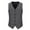 Gray—Tops for Men, variant on Men's Herringbone Suit Vests Vintage Tweed Wool Blend Waistcoats Formal Groomsmen Prom Wedding Outfits Black S