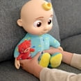 thumbnail image 4 of Muñeca Musical Bedtime JJ, cuerpo de peluche suave - Presiona la barriga y JJ canta clips de 'Yes, Yes, Bedtime Song', incluye peluche y osito de peluche con almohada pequeña, juguetes para bebés Ormromra WMZY-467, 4 of 9