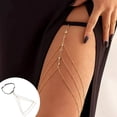 thumbnail image 1 of Chain Linking of Bodies Danhjin Experience The of Opulence With The Exquisite Diamonds Multi-layer Thigh Chain and Intricately Embellished Beaded Body Chain Combination Jewelry, 1 of 6