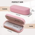 thumbnail image 2 of Funda para gafas Marvolia Hard Shell Large, piel sintética, color rosa, 2 of 7