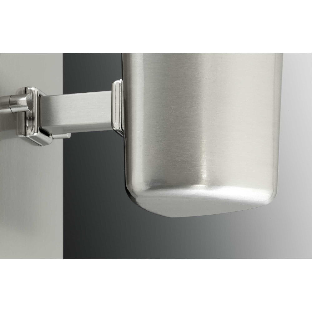 Zura Collection Two-Light Polished Chrome Etched Opal Glass Modern Bath Vanity Light