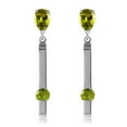 thumbnail image 2 of Galaxy Gold GG 14K White Gold Natural Peridot Dangle Earrings - August Birthstone - Abundance & Joy - Fine Jewelry for Women, 2 of 3