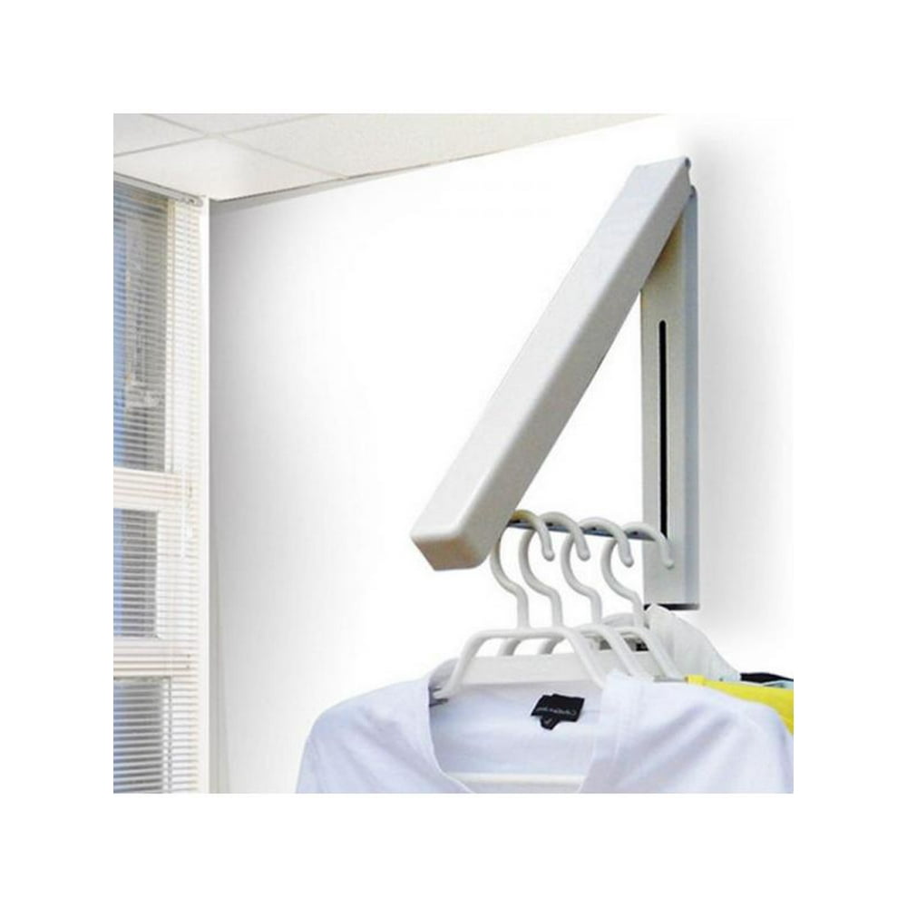 Topumt Folding Wall Mounted Retractable Clothes Hanger