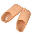 thumbnail image 1 of Zapatillas divertidas Zapatillas de pies Jumbo Pies descalzos divertidos Pies de Hobbit Accesorios de disfraces Regalos de mordaza para niños y adultos, 1 of 5