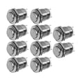 thumbnail image 1 of 10pcs 12mm Momentary Push Button Switch Waterproof High Round Self Reset 3A250V Waterproof Self-Reset Function, 1 of 10