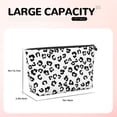 thumbnail image 4 of Toiletry Bag, African Leopard style Leather Waterproof Travel Makeup Cosmetic Bag Organizer, Large Capacity Toiletry Bag for Travel Size Toiletries, Skin Care Bag for Women, 4 of 8