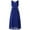 Royal Blue, variant on Kids Girls Sleeveless Princess Dress Pleated Chiffon Party Dress Wedding Junior Bridesmaid Dresses Royal Blue 6