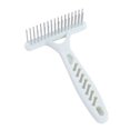 thumbnail image 3 of Pet White Double Comb Stainless Steel Rake Knotted Comb Dog Needle Comb Comb Grooming and Depilating Comb, 3 of 7