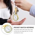 thumbnail image 2 of 2Pcs Zinc Alloy Key Ring Key Chain Pocket Watch Portable Clip On Pocket Watch, 2 of 7