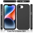 thumbnail image 4 of KOMI iPhone 16E Case: Dual Layer Protective Heavy Duty Cell Phone Cover Shockproof Rugged with HD Screen Protector - Military Protection Bumper Tough - Apple iPhone 16E / SE 2025 / SE4, Red, 4 of 5