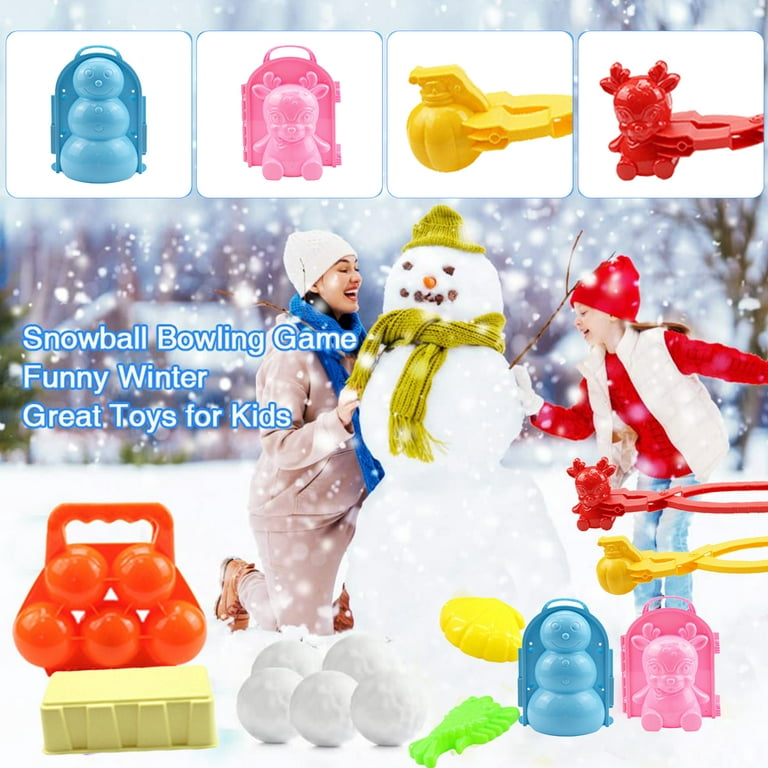 Toyvian 7pcs Snowball Makers Play Snow Game Toys Kids Outdoor Winter Toys  Snowball Making Tools for Adults Kids Snowball Fights 
