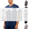 thumbnail image 2 of PiGOGI Men's Color Block Running T-Shirt, Sport Short Sleeve Round Neck Casual Top, Athletic Fashion Tee for Fitness and Daily White 4XL, 2 of 8