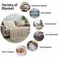 thumbnail image 6 of Flannel Fleece Throw Blanket Beige Brown Gradient Ombre Lightweight Soft Plush Blankets,Farm Country Style Cozy Warm Throw Blanket for Couch Sofa Bed Car Office All Season Use 40x60in, 6 of 9