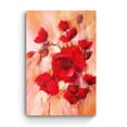 thumbnail image 3 of Startonight Canvas Wall Art Abstract - The Portrait Moment of Red Poppies in my House - Large Framed 32" x 48", 3 of 6