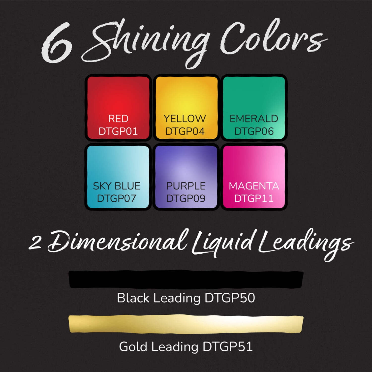 DecoArt Stained Glass Acrylic Paint Set, 12-Piece, 2 fl oz each – 10 Transparent Gloss Paints with 2 Liquid Dimensional Leadings for Glass, Windows & Craft Art
