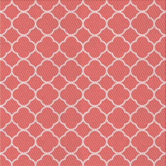 Ahgly Company Machine Washable Indoor Square Transitional Fire Engine Red Area Rugs, 7' Square