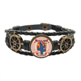 thumbnail image 1 of Suculentas cactus, planta en maceta Pulsera marina tejida en cuero, 1 of 4