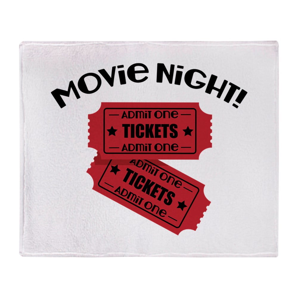 CafePress Movie Night! Throw Blanket Soft Fleece Throw Blanket, 50